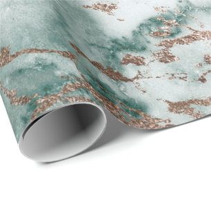 Papel De Presente Profundo branco Dourado - cerceta cinzenta de