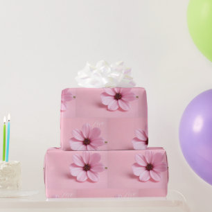 Papel De Presente Projeto de Roteiro de Chá de Noiva Floral Blush Co