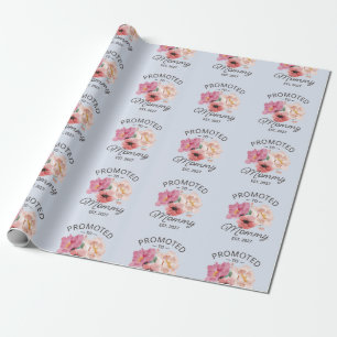 Papel De Presente Promovida a Mamãe Est 2027 Anúncio de Nova Mamãe V