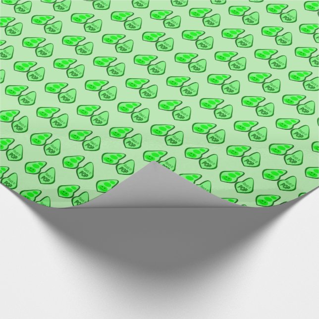 Papel De Presente Prontos para a Pop Grávida de Ervilha Verde (Ponta)