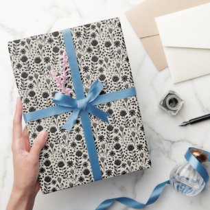 Papel De Presente Protea Floral Block Impressão Millefleur
