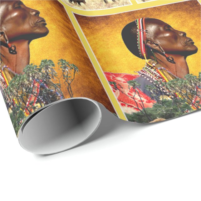 Papel De Presente Proteção do Reino Animal, (Ponta do rolo)