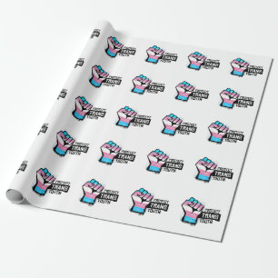 Papel De Presente Proteger a Juventude Trans - Punho do Orgulho