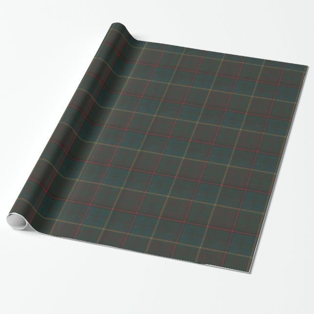 Papel De Presente Província de Ontario Tartan Wrapping Paper (Desenrolado)