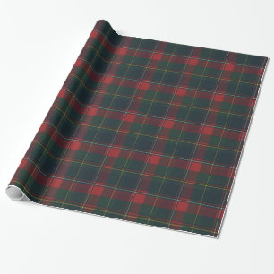 Papel De Presente Província de Quebec Tartan Wrapping Paper