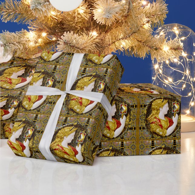 Papel De Presente Prudence Old World Elegant (Feriados)