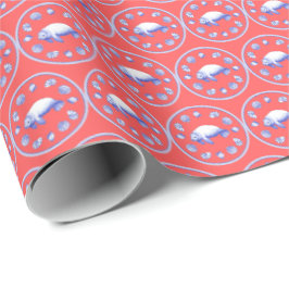 Papel De Presente Psychedelic Sea Cow Wrapping Paper
