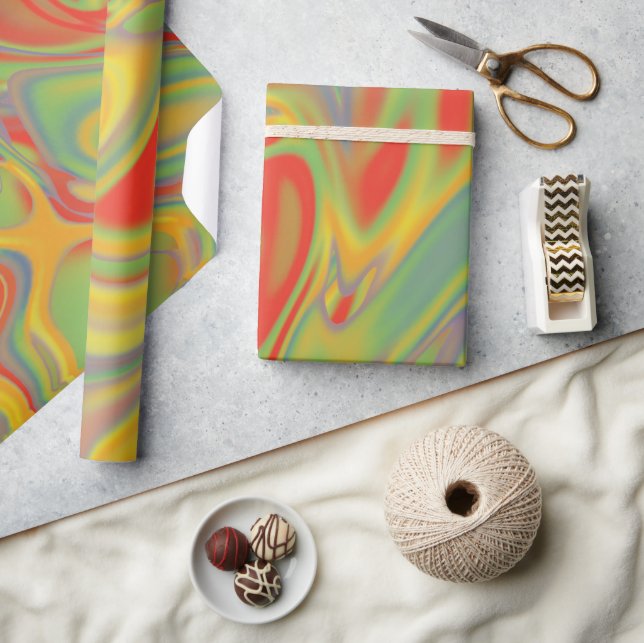 Papel De Presente Psychedelic wrapping paper (Artesanato)