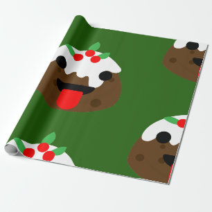 Papel De Presente pudim de natal da língua