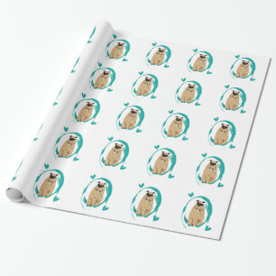 Papel De Presente Pug do Gamer