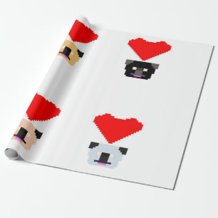 Papel De Presente Pug Dog Lovers O Amor de Todos os Pugs