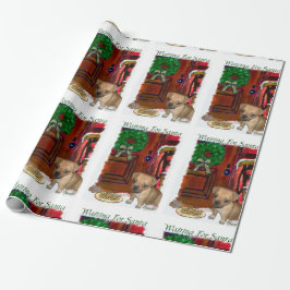 Papel De Presente Puggle Aguardando Natal
