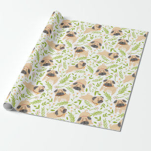 Papel De Presente Pugs Wraping Paper
