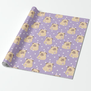Papel De Presente Pugs Wraping Paper