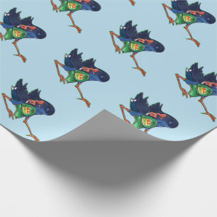 Papel De Presente Pukeko roubando um chapéu