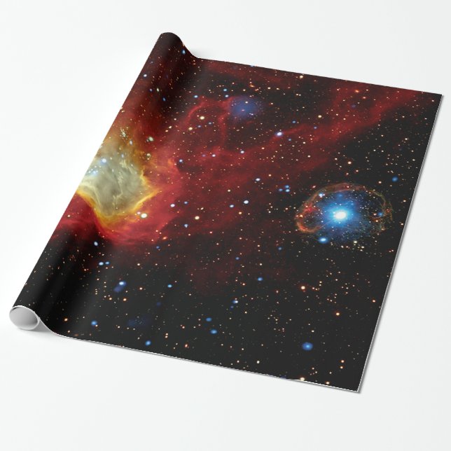 Papel De Presente Pulsar SXP 1062 Remanescente de Supernova NASA Fot (Desenrolado)