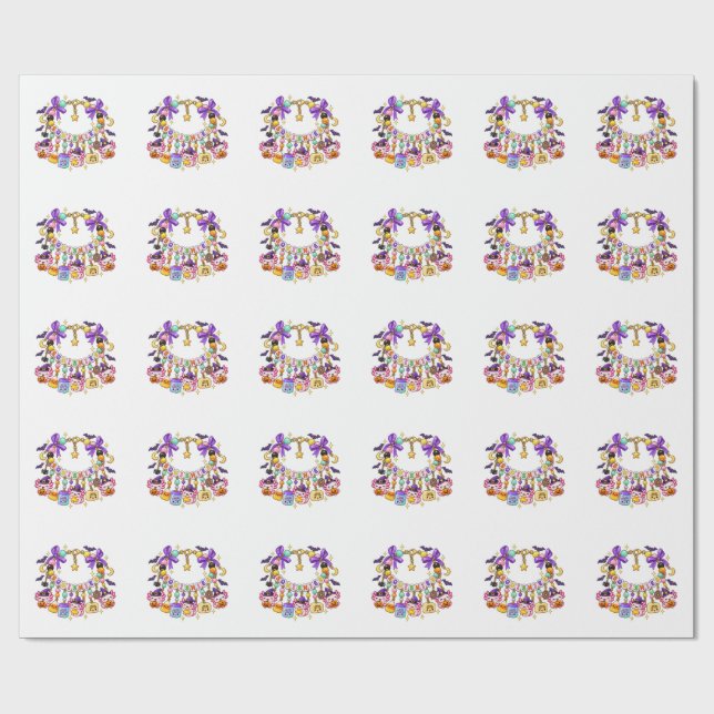 Papel De Presente Pulseira de Contas Halloween Lua Massa Bumbum (Aberto)