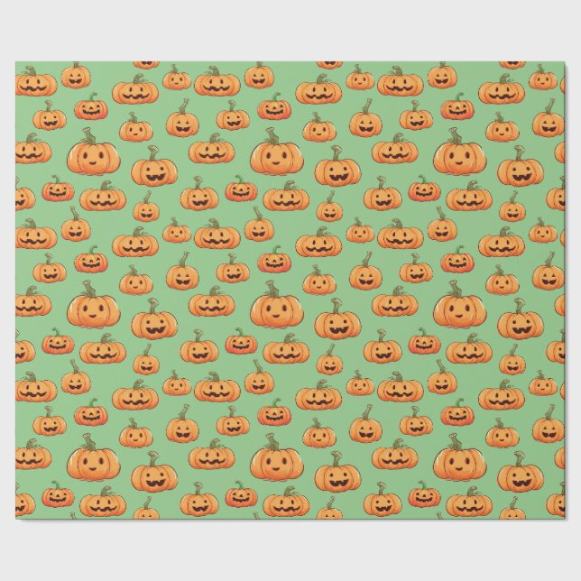 Papel De Presente Pumpkin Invisível do Halloween (Barra)