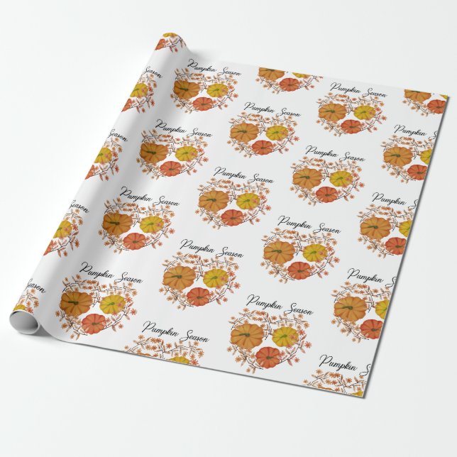 Papel De Presente Pumpkins (Desenrolado)