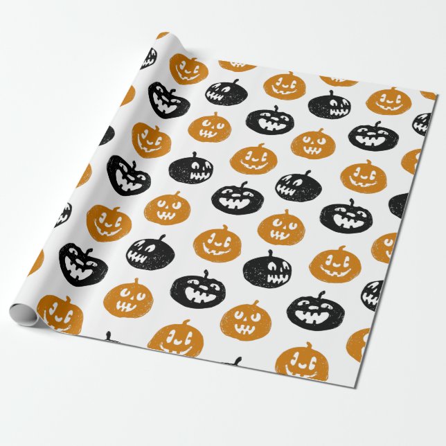 Papel De Presente Pumpkins (Desenrolado)
