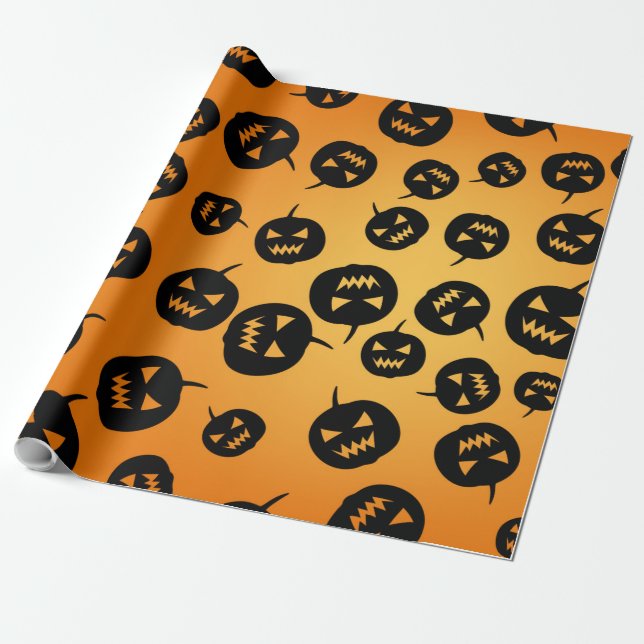 Papel De Presente Pumpkins (Desenrolado)