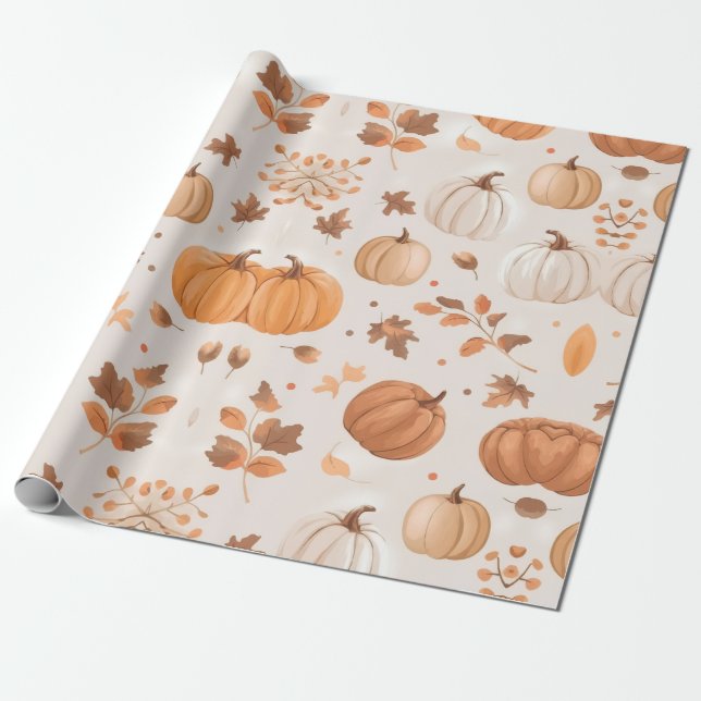 PAPEL DE PRESENTE PUMPKINS (Desenrolado)