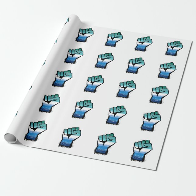 Papel De Presente Punho de Protesto Gay Masculino (Desenrolado)