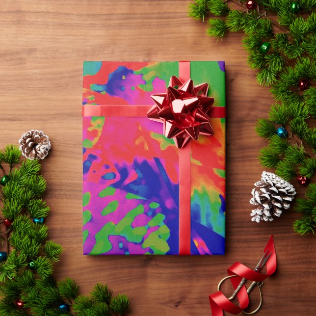 Papel De Presente Punk Rock Design (Presente de Natal)