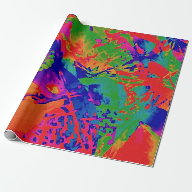 Papel De Presente Punk Rock Design (Desenrolado)