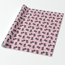 Papel De Presente Pupppy Pink Bonito