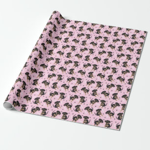 Papel De Presente Pupppy Pink Bonito