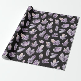 Papel De Presente Purple Amethyst Crystals