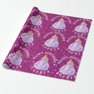 Papel De Presente Purple Princess