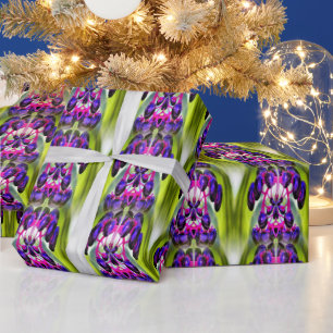 Papel De Presente Púrpura Berries Abstrato de arte