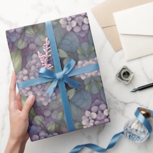 Papel De Presente Púrpura púrpura púrpura Elegante, cor d'água flora