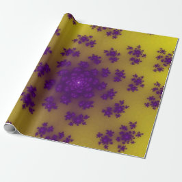 Papel De Presente Purpurina Floral de Banana