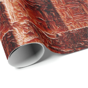 Papel De Presente Quadrados com textura de parede vermelha escura e 