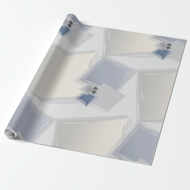 Papel De Presente Quadrados de Fibonacci rolantes (Desenrolado)