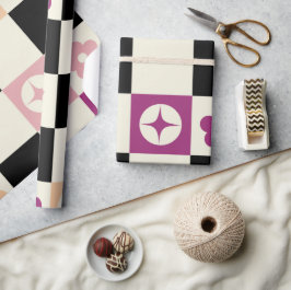 Papel De Presente Quadro de controlo (Wrappin) Groovy Girly Psychede