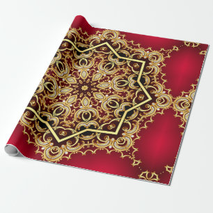 Papel De Presente quadro de fundo de ilustração com pérola e ouro