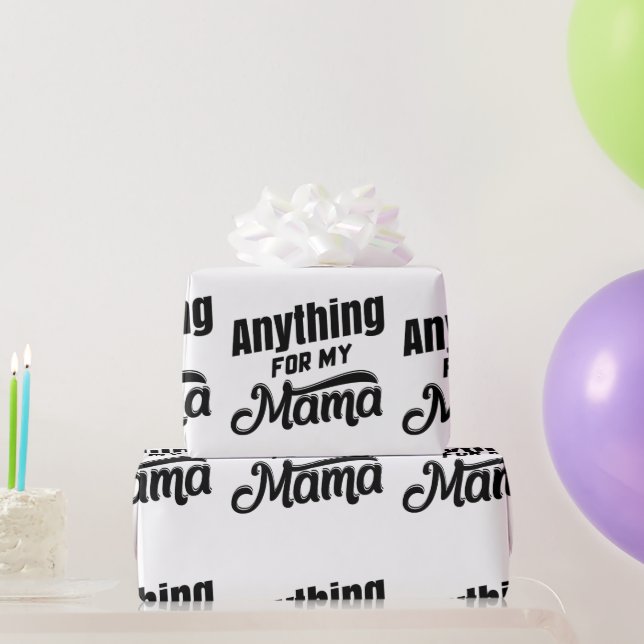 Papel De Presente Qualquer coisa pela minha mãe (Presentes para festas)