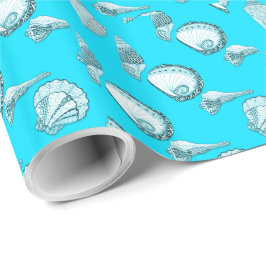 Papel De Presente Qualquer Coluna De Cabeças Desenhada À Mão