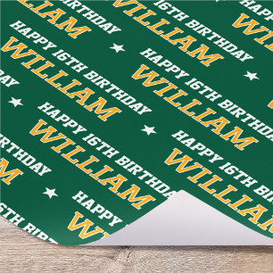 Papel De Presente Qualquer Idade Feliz Aniversário Retroativo Person