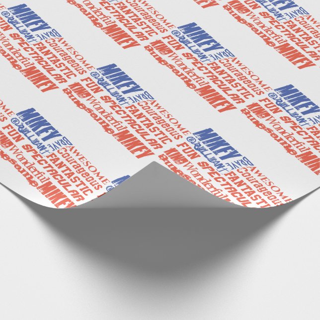 Papel De Presente Qualquer Nome Bandeira EUA Você É Incrível Persona (Ponta)
