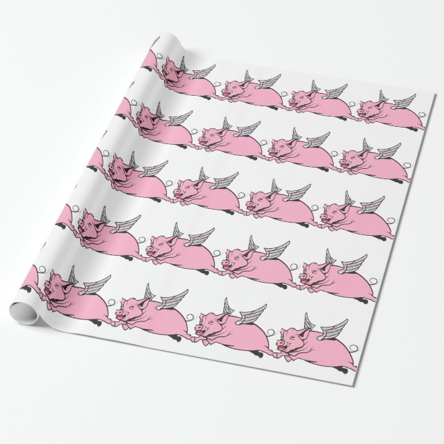 Papel De Presente quando os suínos voam (Desenrolado)