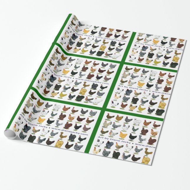 Papel De Presente Quarenta e oito Hen Promo (Desenrolado)