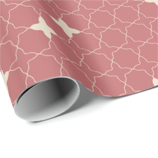 Papel De Presente Quatrefoil Geometric Pattern Wrapping Paper