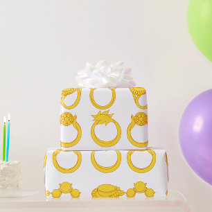 Papel De Presente Quatro Anéis