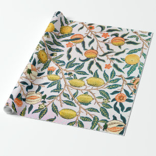 Papel De Presente Quatro Frutas, William Morris