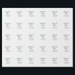 Papel De Presente que comece a diversão nome do casal de casamento d<br><div class="desc">Design</div>